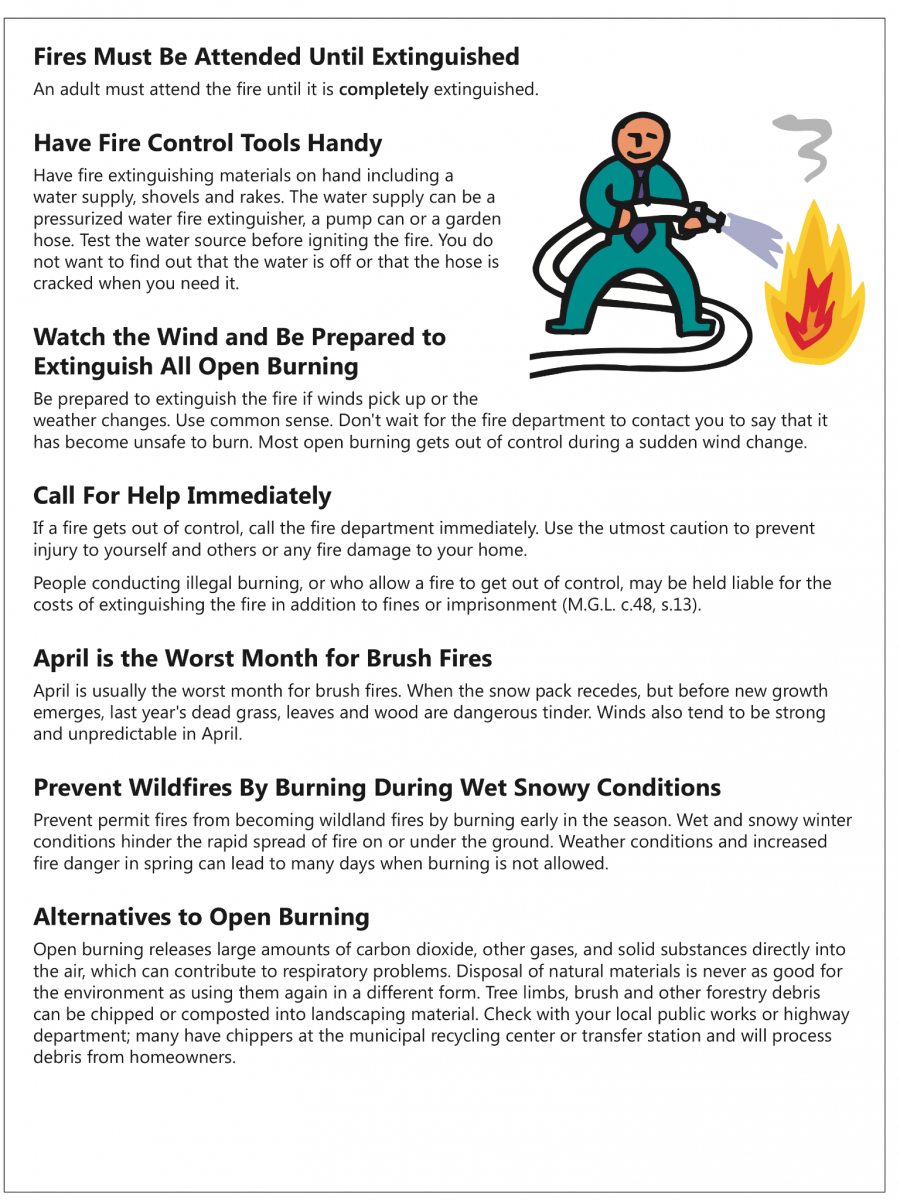Safety Tips for Open Burning 