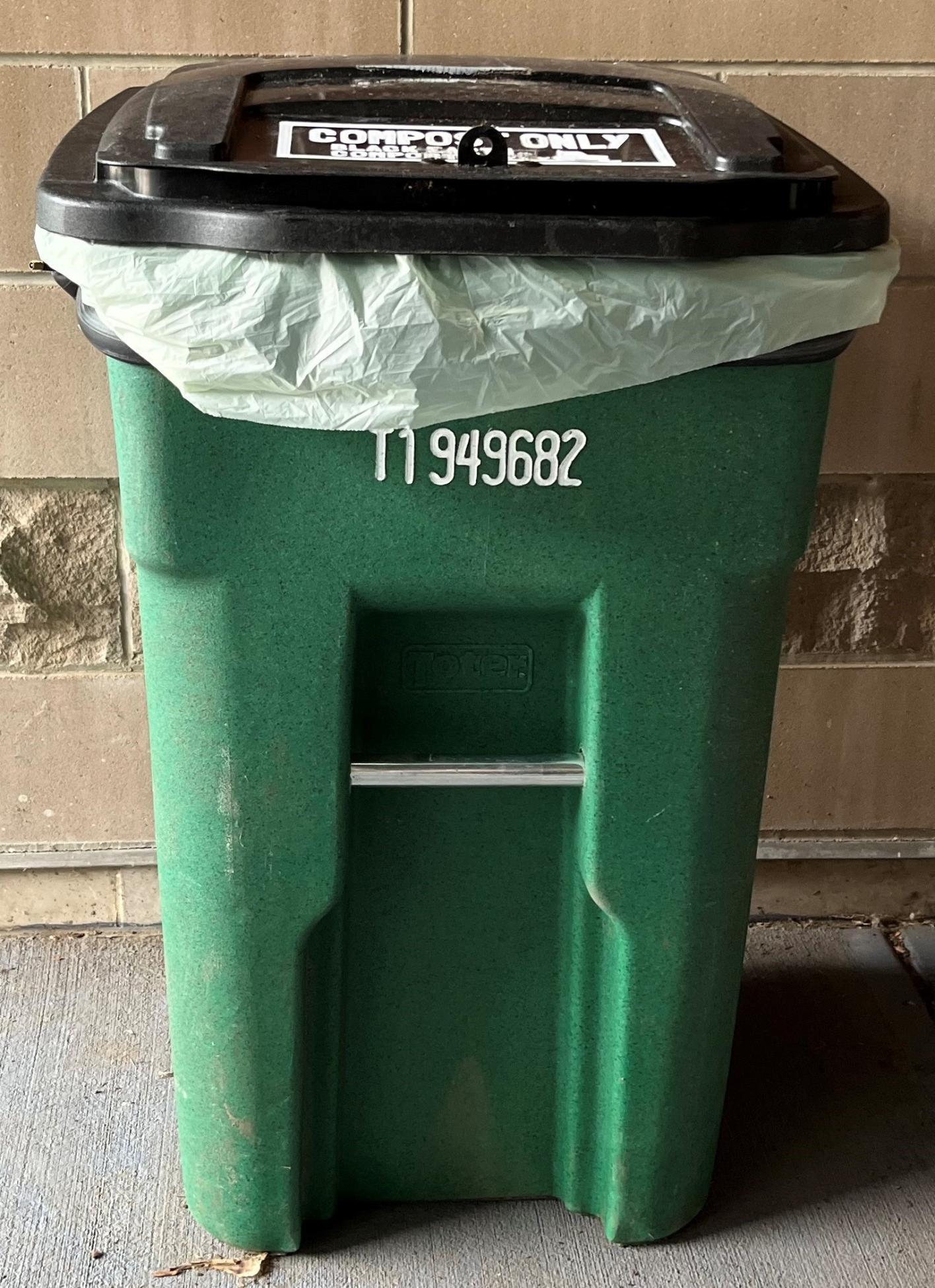 Picture of composting bin at the Sr Center