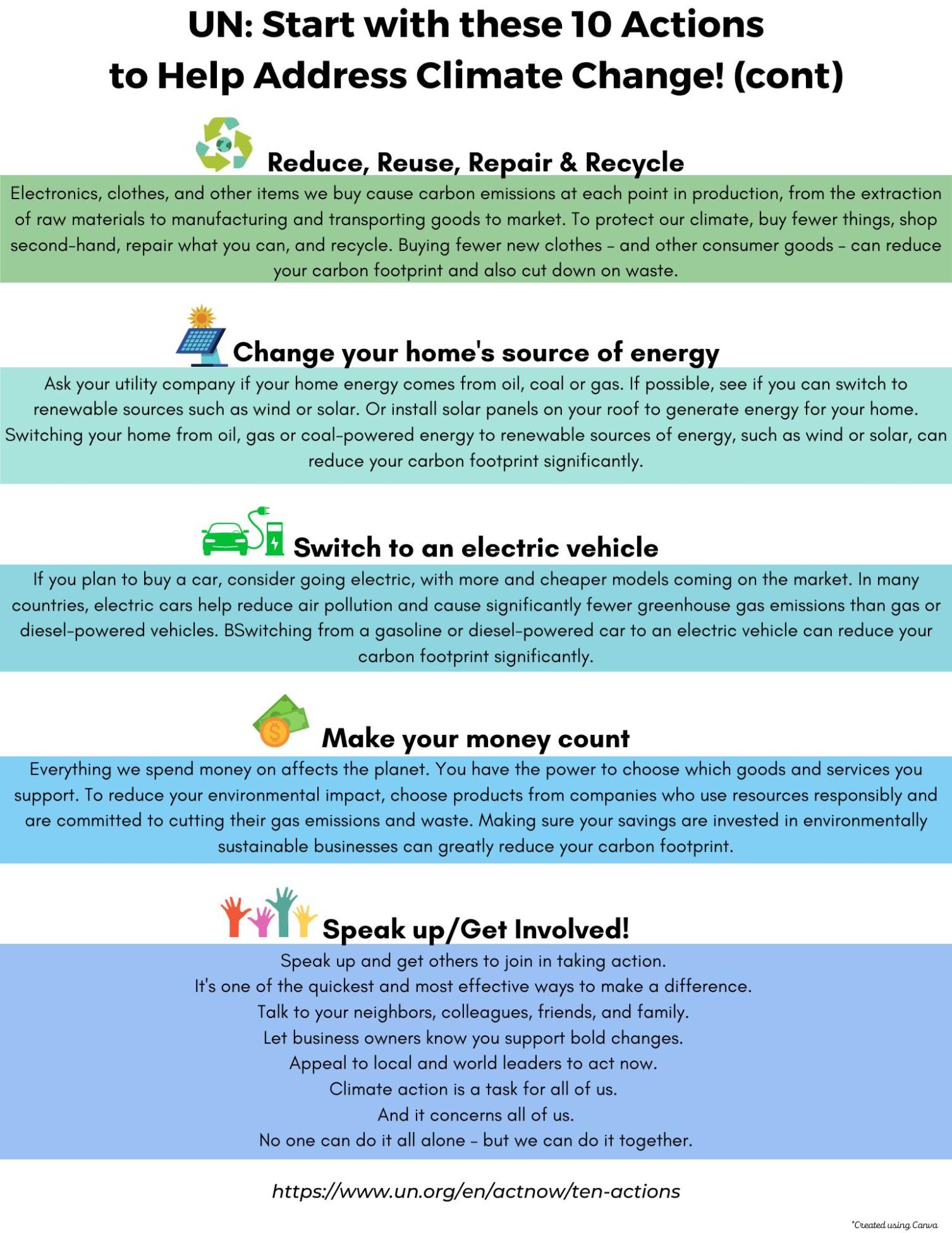 Ways that You can address Climate Change - 3