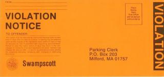 Parking Clerk Violation Notice