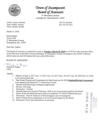 Board of Assessors 3 20 18 notice