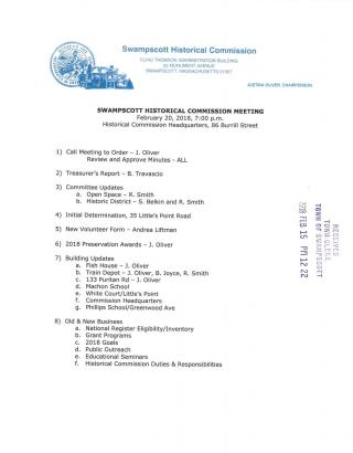 Historical Commission 2 20 18 notice