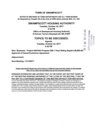 Housing Authority 10 24 17 notice