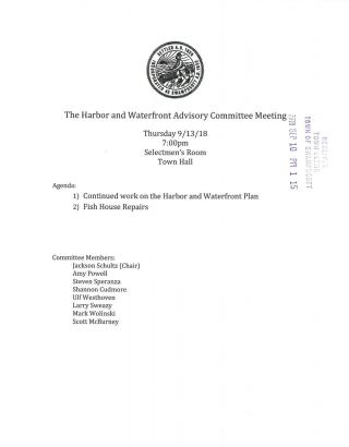 Harbor & Waterfront Advisory Committee 