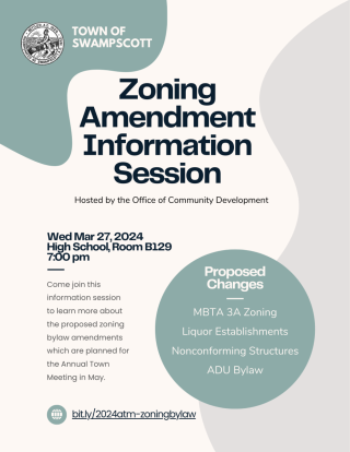 Zoning Bylaw Amendment Information Session Flyer