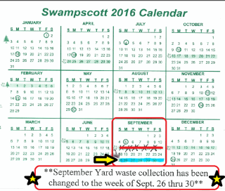 September Yard Waste Collection Schedule
