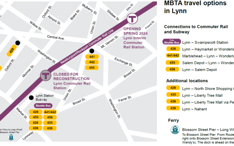 MBTA Travel Options - Lynn Station
